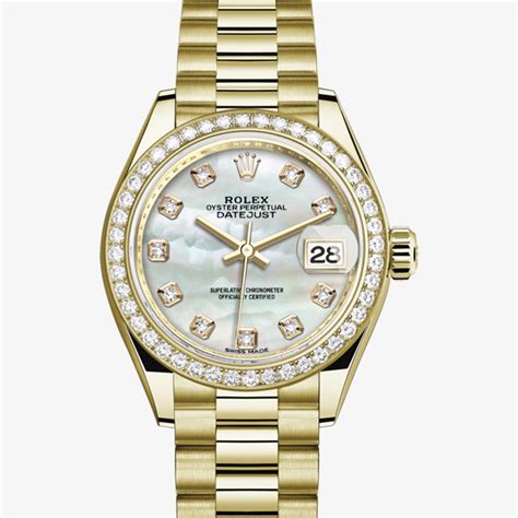 rolex datejust 28 mm gold